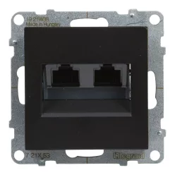 SUNO 2xRJ45 Cat.6 UTP FEKETE