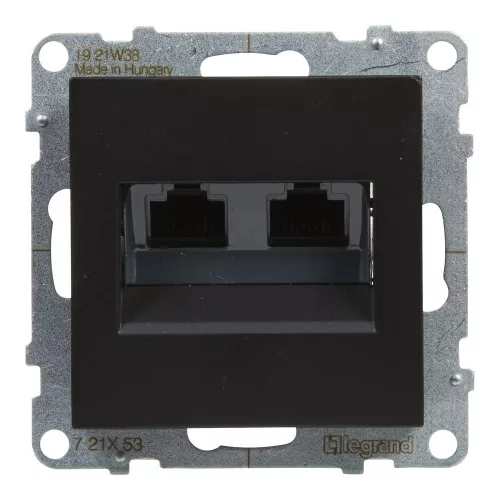 SUNO 2xRJ45 Cat.6 UTP FEKETE