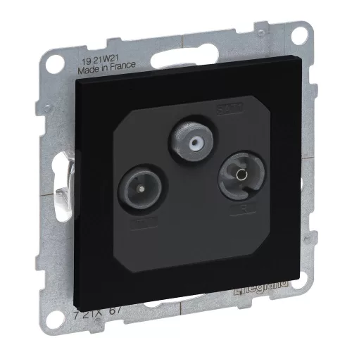 SUNO TV-R-SAT ALJ VÉGZÁRÓ 14dB FEKE