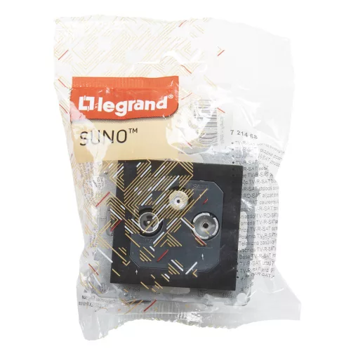 SUNO TV-R-SAT ALJ ÁTMENŐ 14dB FEKET