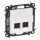 VALENA LIFE 2xRJ45 Cat.6 STP FEHÉR