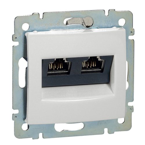 VALENA TEL.2xRJ45 CAT6A STP FEHÉR