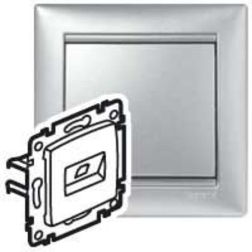 VALENA TEL.2XRJ45 CAT6 FTP ALUMÍNIU