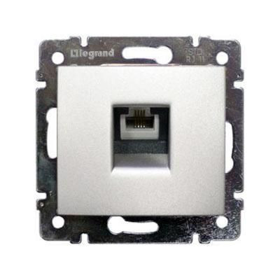 VALENA TEL.1XRJ45 CAT5e UTP ALUMÍNI