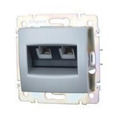 VALENA TEL.2XRJ45 CAT6 STP ALUMÍNIU