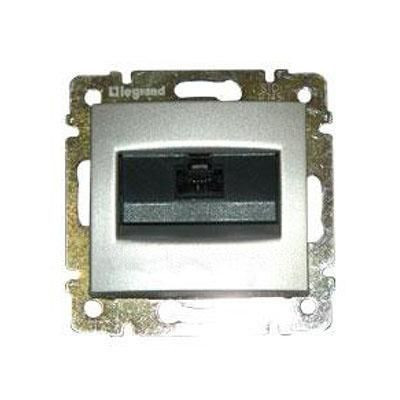 VALENA TEL.1xRJ45 CAT6 UTP ALUMÍNIU