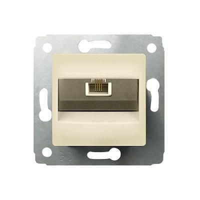 CARIVA TEL. 1xRJ45 CAT6 UTP KN.BÉZS