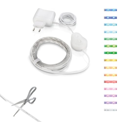 LED SZALAG 8W 130Lm IP20 2fm/db RGB@