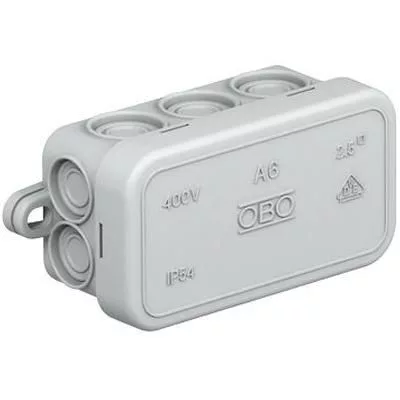 KÖTŐDOBOZ   A 6 IP55  SZÜRKE