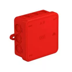 KÖTŐDOBOZ   A11 IP55 PIROS 85x85x40