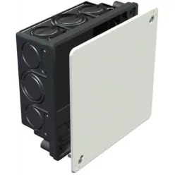 KÖTŐDOBOZ  100x100x45 FEKETE SŰLLY.