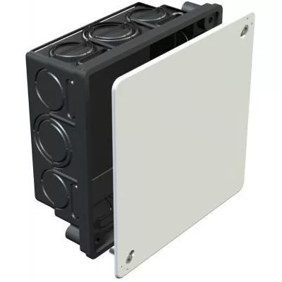 KÖTŐDOBOZ  100x100x45 FEKETE SŰLLY.