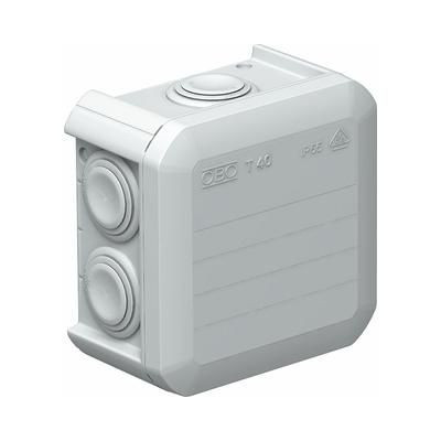 KÖTŐDOBOZ  T40 90x90x52 SZÜRKE