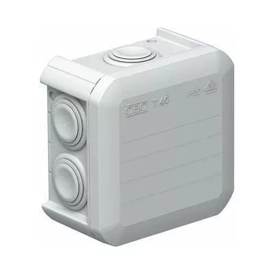 KÖTŐDOBOZ  T40 90x90x52 SZÜRKE