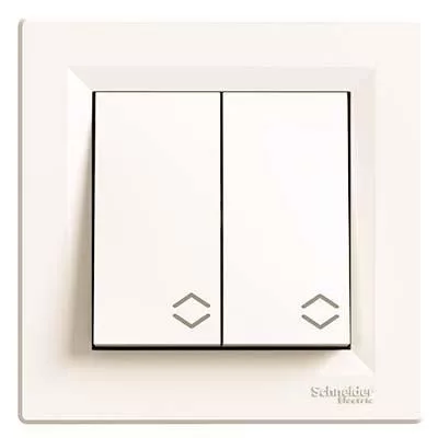 ASFORA 106+6 KETTOS VÁLTÓKAPCS BÉZS