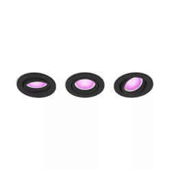 Centura Hue recessed R. black 3x4.2W
