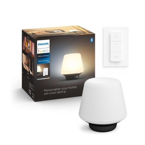 WELLNESS HUE TABLE LAMP BLACK@