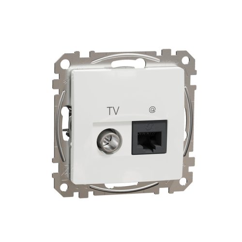 SEDNA ÚJ TV+RJ45 CAT6 UTP ALJ FEHÉR*