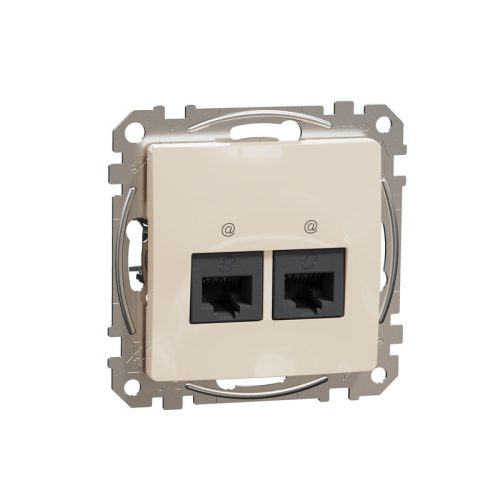 SEDNA ÚJ 2xRJ45 CAT5e UTP ALJ BÉZS*