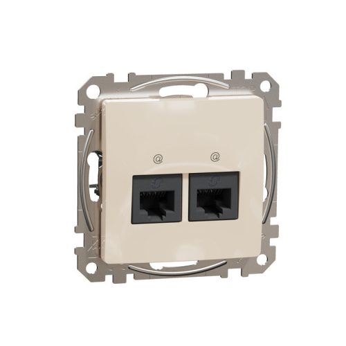 SEDNA ÚJ 2xRJ45 CAT6 UTP ALJ BÉZS*