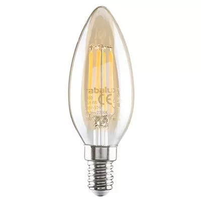 LED E14 gyertya filament 4W 350lm#@
