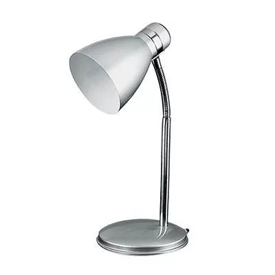 ÍRÓASZTALI LÁMPA 1*40W E14 EZÜST