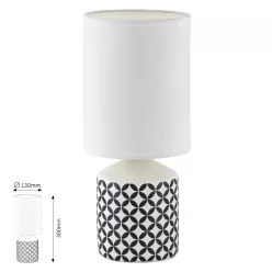 SOPHIE kerámia aszt.E14 40W,fekete#@