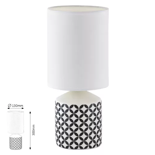 SOPHIE kerámia aszt.E14 40W,fekete#@