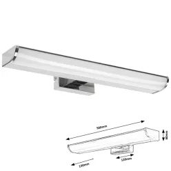 EVRON,BEL.FÜRD.LED 7,5W,KRÓM,L50CM,