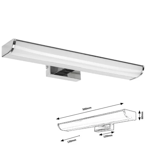 EVRON,BEL.FÜRD.LED 7,5W,KRÓM,L50CM,