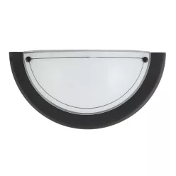 UFO FALI LÁMPA FEKETE, OPAL ÜVEG@