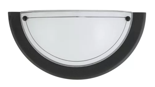 UFO FALI LÁMPA FEKETE, OPAL ÜVEG@