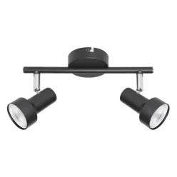 Konrad spot, GU10 2X MAX 5W, fekete