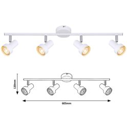 KONRAD,BEL.SPOT, GU10 4X MAX 50W,FE