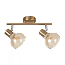 HOLLY spot 2×E14 40W borostyán üv.