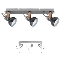 BALZAC spot 3×GU10 35W kr/fek/pez@