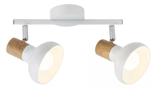 HOLLY spot E14 2X 40W,fehér/bükk