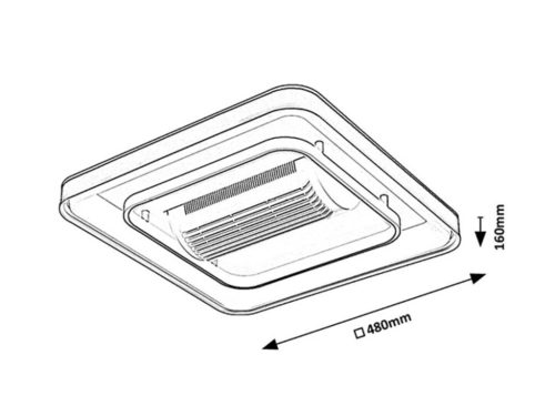 AIREON belt.ventilátor LED 40W
