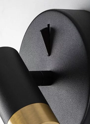 Kadir fali LED3W, fekete/arany