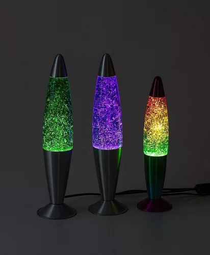 Glitter2,lávalámpa LED25W 40cm zöld