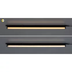 Bareg pultmeg. LED8W, L59cm, fekete@