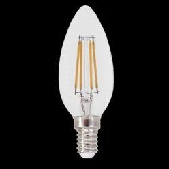 LED E14 C37 4W 500lm 4000K  Fil.@