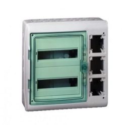 IPARI ELOSZTÓ FK. 2x12M ÁTL.AJT IP65