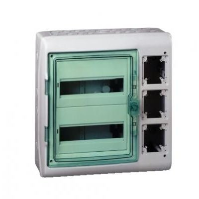 IPARI ELOSZTÓ FK. 2x12M ÁTL.AJT IP65