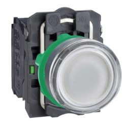 NYOMÓGOMB VIL LED 24VKPL FEHÉR