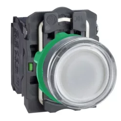 NYOMÓGOMB VIL LED 240V KPL FEHÉR