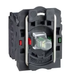 VIL.NYOMÓGOMB ALJ.24V ZÖLD LED