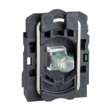 VIL.NYOMÓGOMB ALJ.240V ZÖL.LED