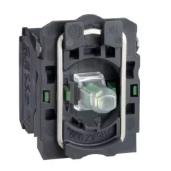 VIL.NYOMÓGOMB ALJ.240V ZÖL.LED