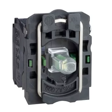 VIL.NYOMÓGOMB ALJ.240V ZÖL.LED